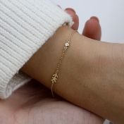 Helenas Diamant Sternzeichen Armband [583er Gold]