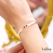 Herringbone Birthstone Bracelet [Sterling Silver]