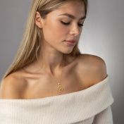 Cherished Spot Map Necklace with Heart Diamond [18K Gold Plated]