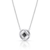 Blessed Halo Name Necklace with Nano Bible [Sterling Silver]