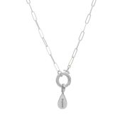 Emma Circle Link Chain Necklace [Sterling Silver] - With Name Charms