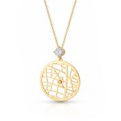  Talisa Map Necklace With 1 Ct Diamond [18K Gold Plated]