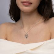 Collier Cercle Signature Prénoms avec Nano Bible