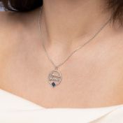 Collier Cercle Signature Prénoms avec Nano Bible