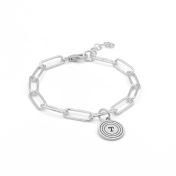 Kreislauf des Lebens Armband mit Buchstaben [Sterlingsilber]