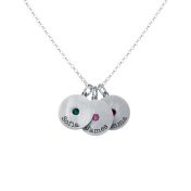 Collana Cerchi di Luce con Nome [Argento 925]