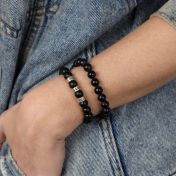Klassisches Armband aus Onyx für Damen