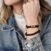 Klassisches Armband aus Onyx für Damen