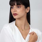 Classic Paperclip Necklace for Women in 18K Gold Plated

