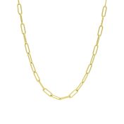 Classic Paperclip Necklace in 18K Gold Plated