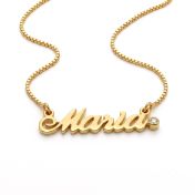 Classic Script Diamond Name Necklace [18K Gold Vermeil]