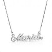 Classic Script Diamond Name Necklace 