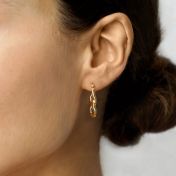Classy Link Chain Earrings [18K Gold Plated]