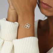 Clover of Hearts Bracelet [18K Gold Plated]