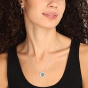 Clover of Hearts Initials Necklace [Sterling Silver]