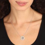Clover of Hearts Initials Necklace [Sterling Silver]
