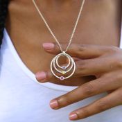Collier Martelé Cercles d’Amour [Argent 925]