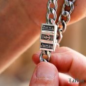 Family Anchor Cuban Link Chain Name Necklace