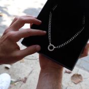 Father’s Circle Cuban Chain Name Necklace