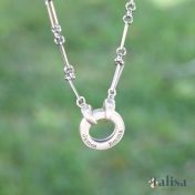 Collana "Cerchio del Padre" con Incisione - Argento 925