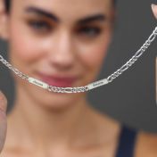 Figaro Kette mit Gravur [Sterlingsilber]
