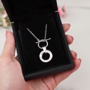 Für Immer Verbunden Kette mit Gravur [Klassiche Kette / Sterlingsilber]