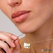 Mirella Zodiac Charm Necklace [18K Gold Plated] 