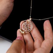 Talisa Karten Kette mit Namen [750er Gold Vermeil]