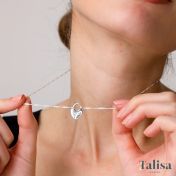 Liebesschloss Kette mit Buchstaben [Sterlingsilber]