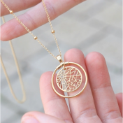 Talisa Karten Kette [750er Gold Vermeil]