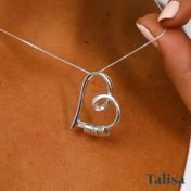 Ties of the Heart Name Necklace [Silver]