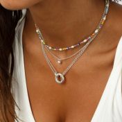 Kleurrijke Parel Ketting