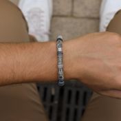 Pulsera con Brújula para Hombres con Piedras de Jaspe Picasso