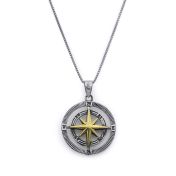 True North Compass Men Necklace [Sterling Silver]
