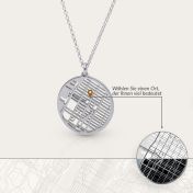 Talisa Halskette mit Kartenanhänger [Sterlingsilber]
