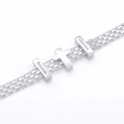 Milanaise Armband mit Kreuz [Sterlingsilber]