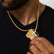 Sacred Cross Tag Men Name Necklace [18K Gold Vermeil]