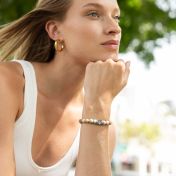  Cross Women Bracelet With Picasso Jasper Stones [Sterling Silver]