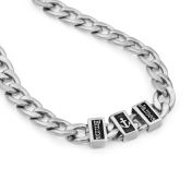 Family Anchor Cuban Link Chain Name Necklace