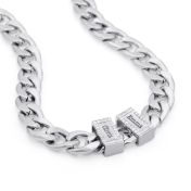 Iced Out Kette mit Namen - Kubanische Panzerkette