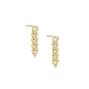 Curb Chain Earrings [18K Gold Plated]