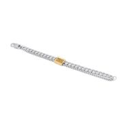Double Layer Curb Chain Men Name Bracelet 