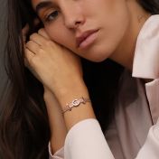 Kreis Anhänger für Verzauberte Charms Milanaise Kette [750er rosévergoldet]