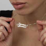 Heart's Signature Name Necklace [Sterling Silver]