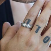 Anillo Clásico Coordenadas para Hombre - Plata de Ley