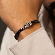 Dark Cuban Link Chain Name Bracelet