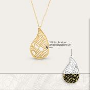 Lebenswege Karten Kette [750er Gold Vermeil]