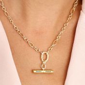 Destiny T Bar Name Necklace [18K Gold Plated]