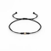Talisa Stars Diamond Bracelet - Black String [14 Karat Gold]-1