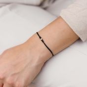 Talisa Stars Diamond Bracelet - Black String [14 Karat Gold]-1